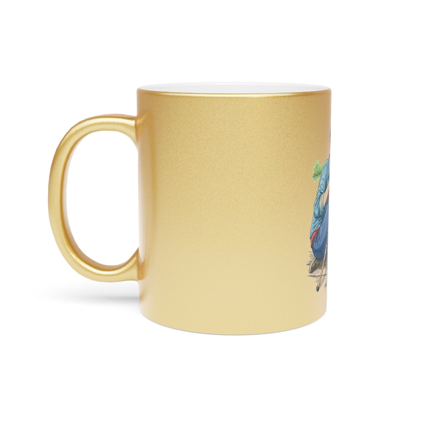 Bass Fishing Boardroom Mug: Fishing Adventure Metallic Mug