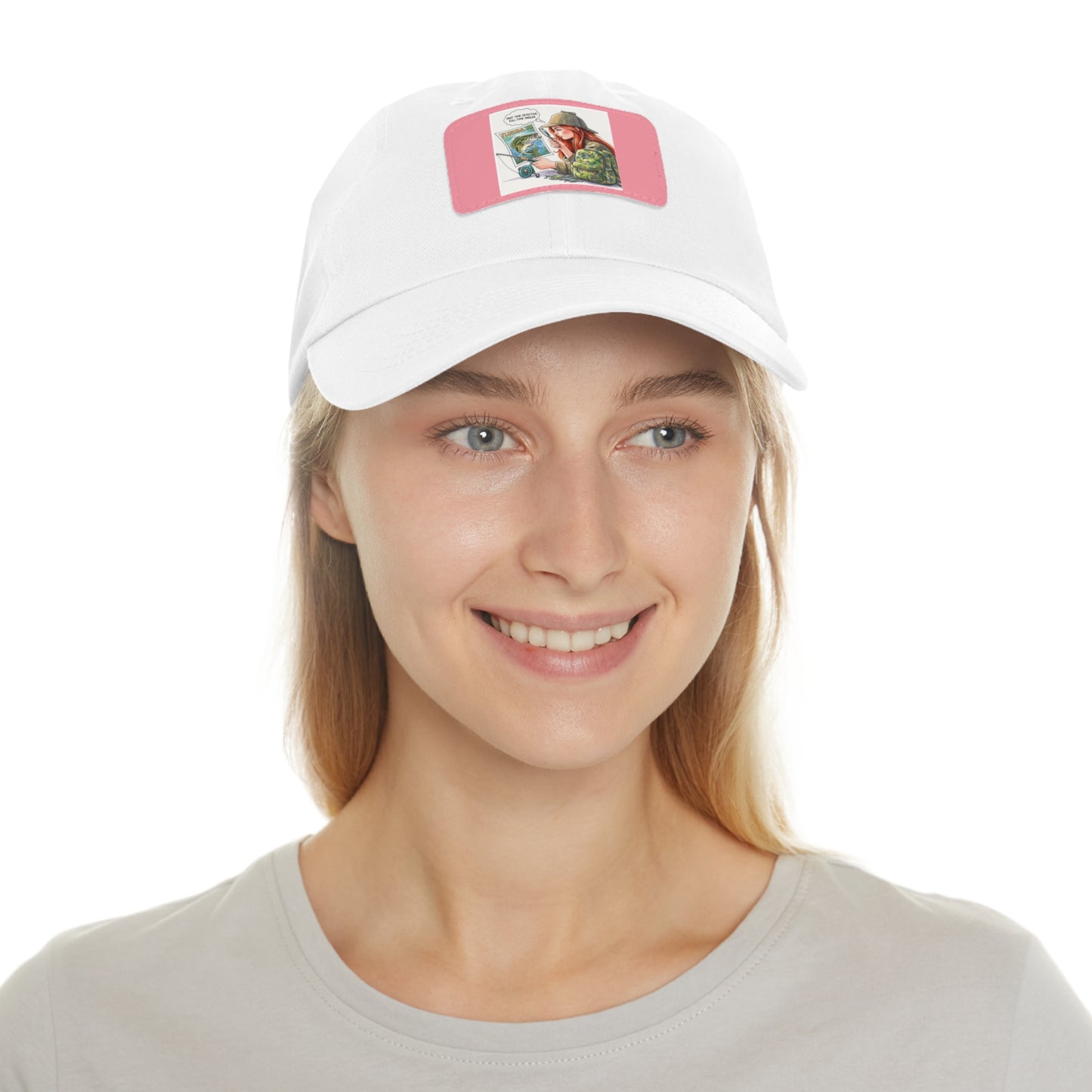 Bass Scholar's Thinking Cap | Handcrafted Leather Patch Outdoor Baseball Cap