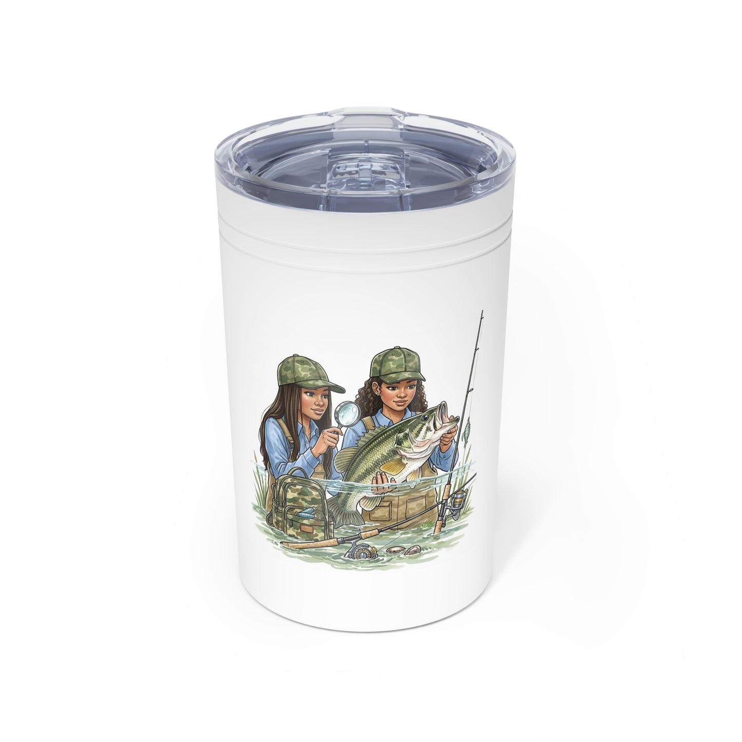 Bass Behavior Study Buddy: Fishing Friends Vacuum Insulated Tumbler For Anglers