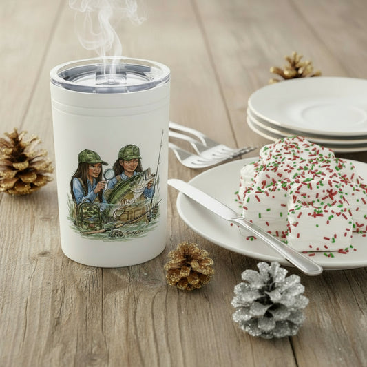 Bass Behavior Study Buddy: Fishing Friends Vacuum Insulated Tumbler For Anglers