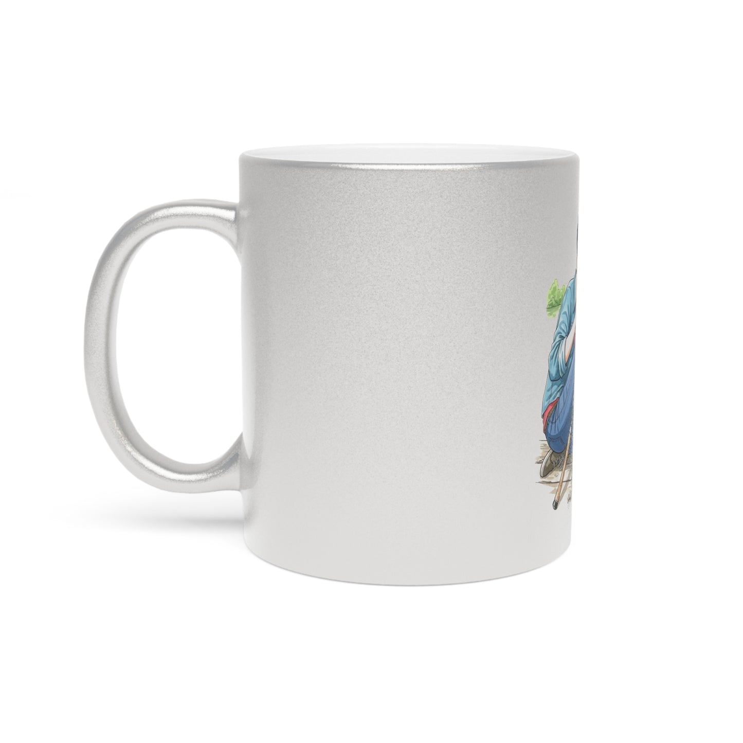 Bass Fishing Boardroom Mug: Fishing Adventure Metallic Mug