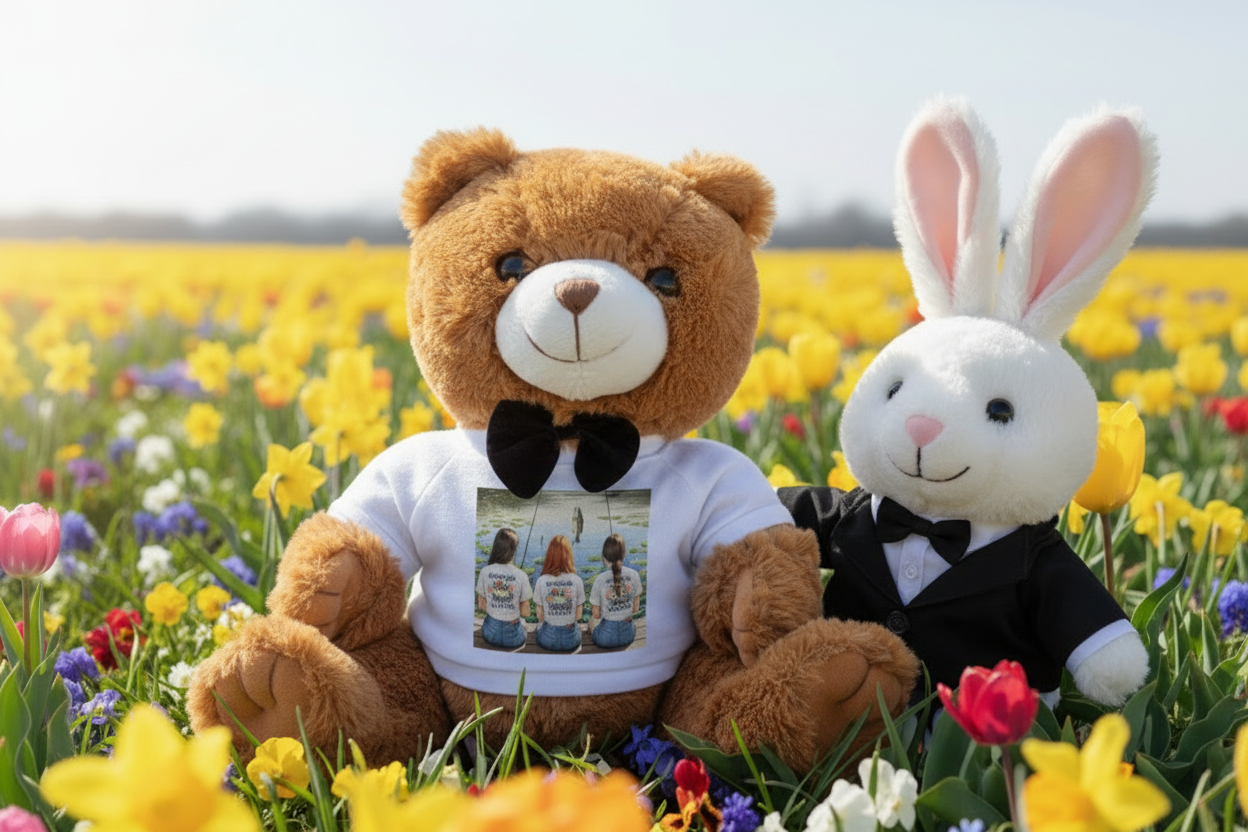 My Human's a Bass Boss Teddy Bear | Fishing Themed Plush Stuffed Animal