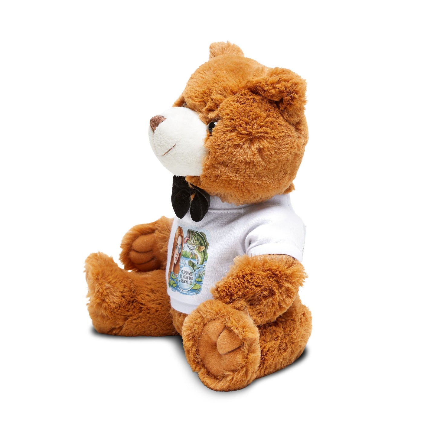 Cuddly Companion With Attitude: Teddy Bear with Custom T-Shirt