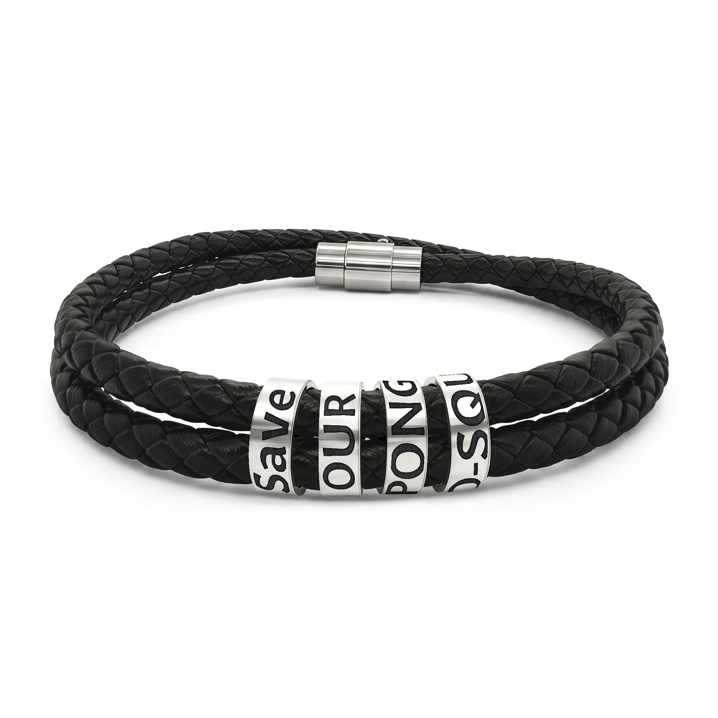 Personalized Leather Angler Bracelet | Support Florida Waterways