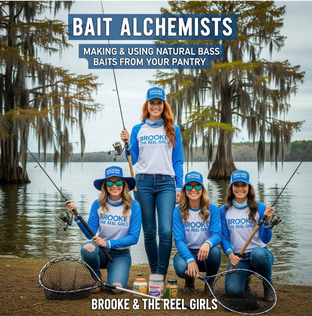 Group of women fishing by a lake with 'Brooke & The Reel Girls' branding. ISBN:
9798231913480