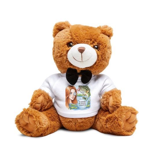 Cuddly Companion With Attitude: Teddy Bear with Custom T-Shirt