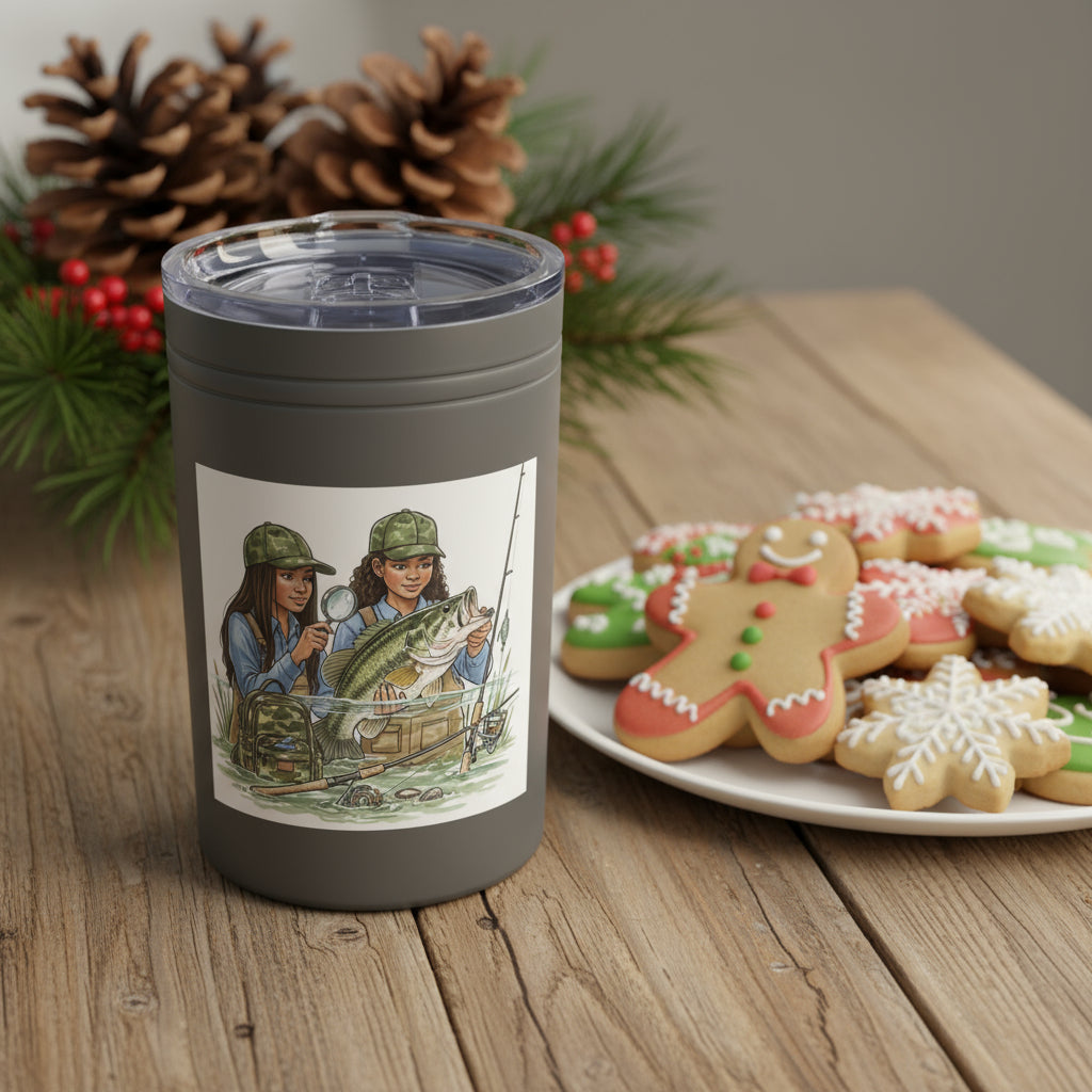 Bass Behavior Study Buddy: Fishing Friends Vacuum Insulated Tumbler For Anglers