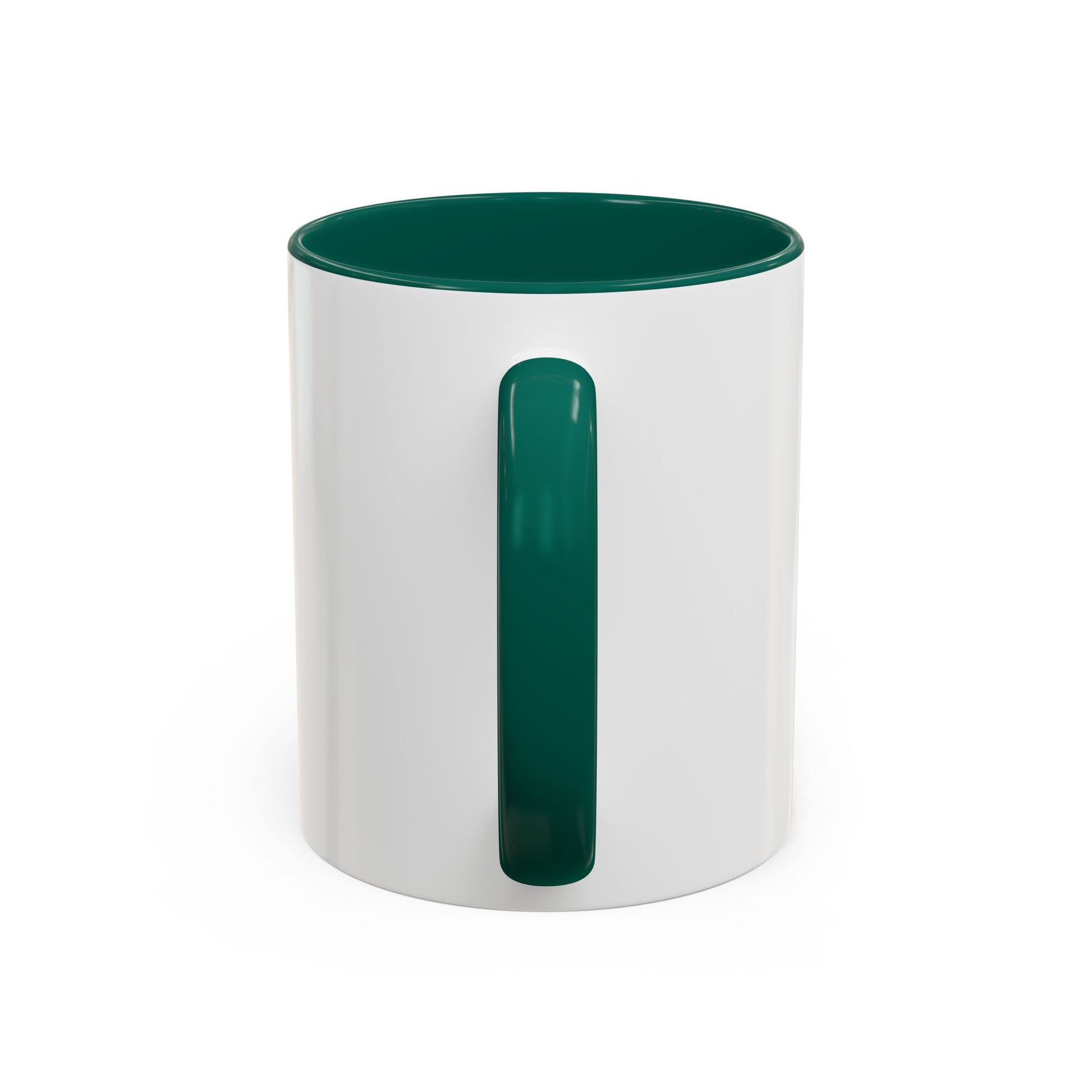 White container with green lid and handle on a white background