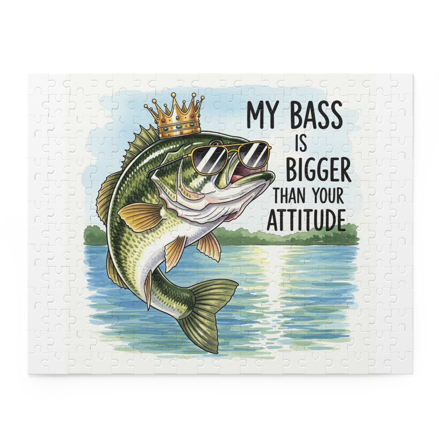 Large White Border Puzzles: The Ultimate Bass Fishing Puzzle
