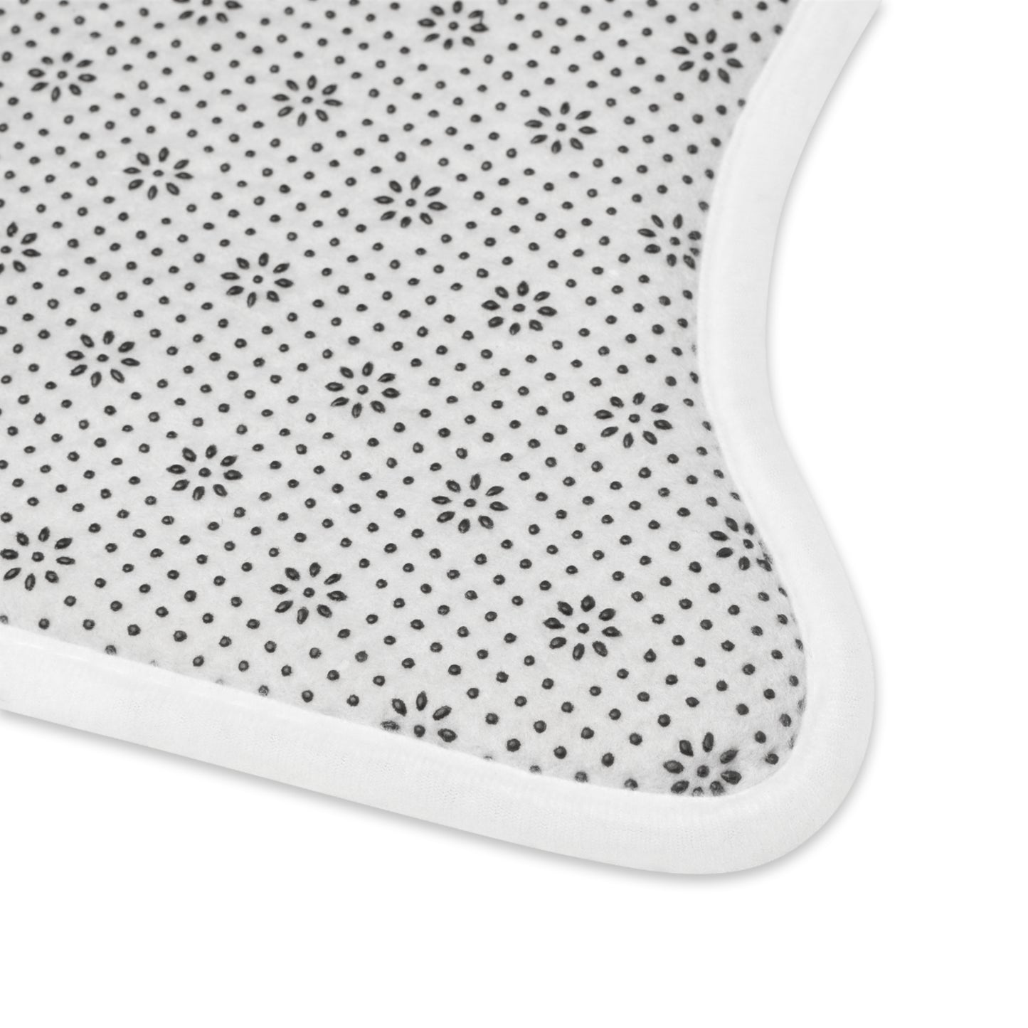 Backside of the bone shaped feeding pet mat from the Kingdom of Barkshire series.