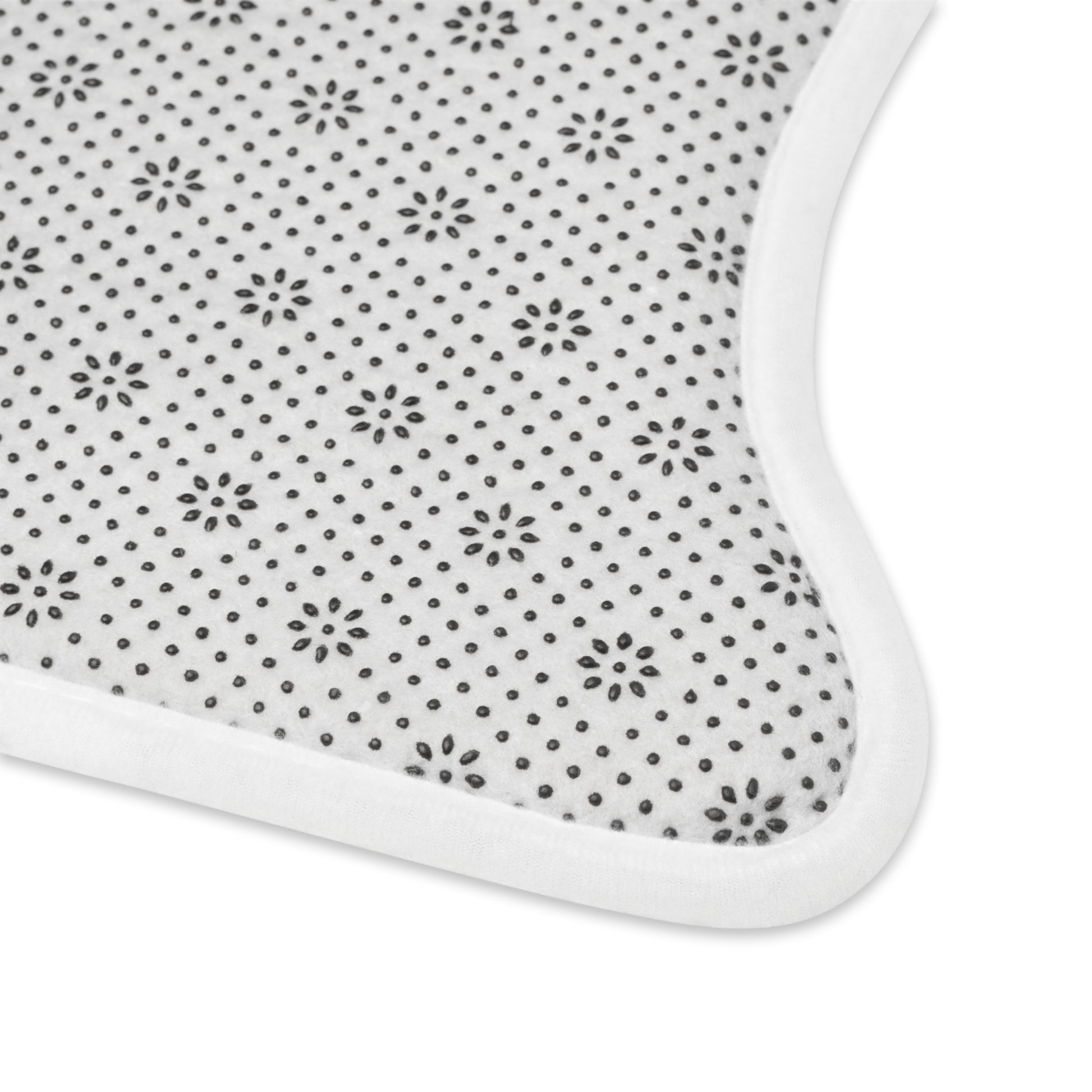 Backside of the bone shaped feeding pet mat from the Kingdom of Barkshire series.