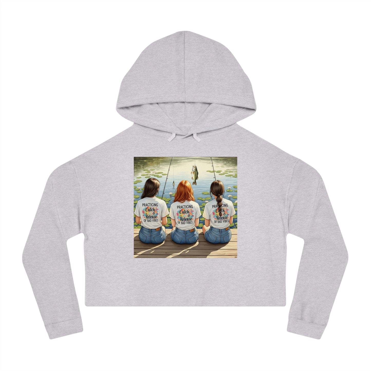 Hoodie So Good, It's Lure-ing: Women’s Cropped Hoodie Sweatshirt for Stylish Casual Wear