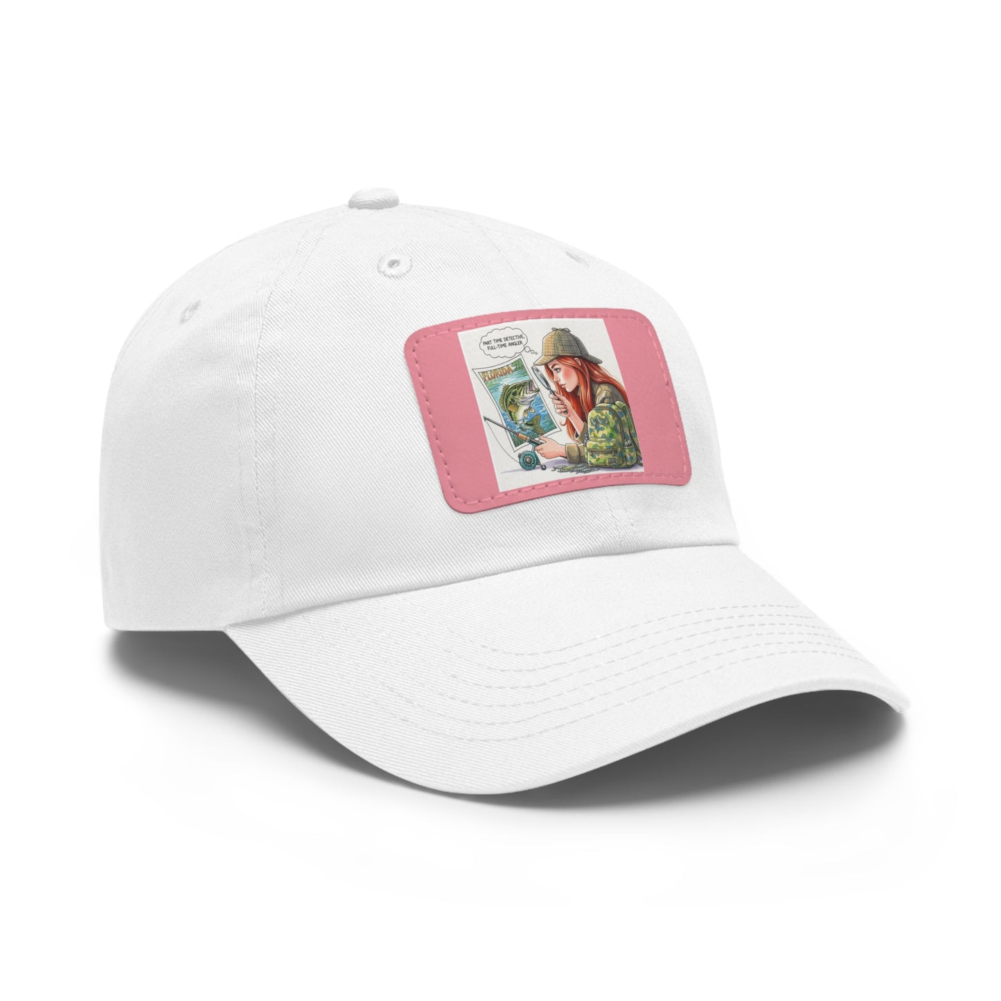 Bass Scholar's Thinking Cap | Handcrafted Leather Patch Outdoor Baseball Cap