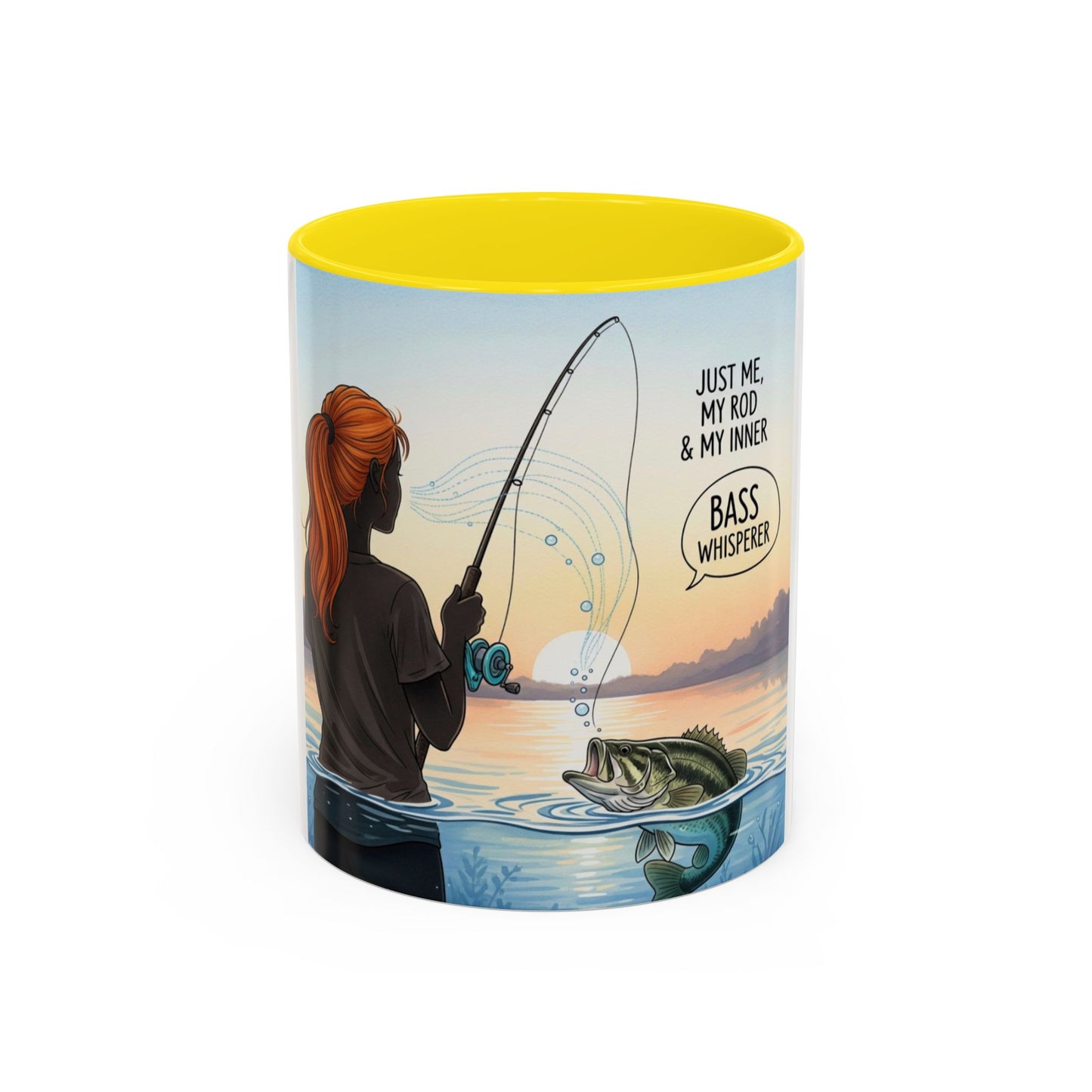 Fishing Lover's Accent Coffee Mug - Bass Whisperer