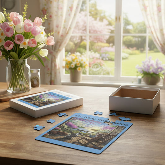 Kids Jigsaw puzzle partly assembled on floor.