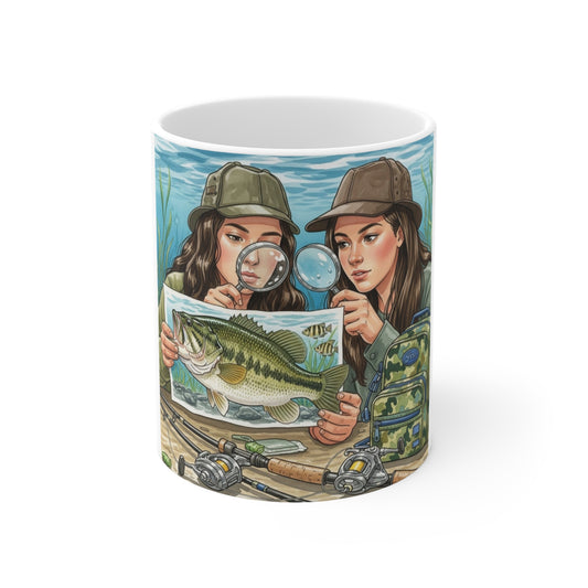 Mug Full of Lunker Logic: Fueling My Next Big Catch: 11oz Fishing Friends Coffee Cup
