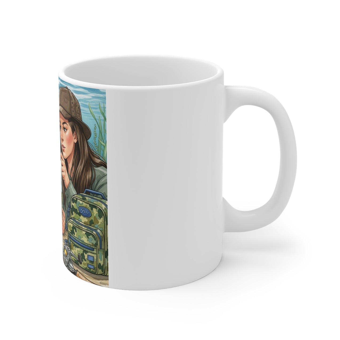 Mug Full of Lunker Logic: Fueling My Next Big Catch: 11oz Fishing Friends Coffee Cup
