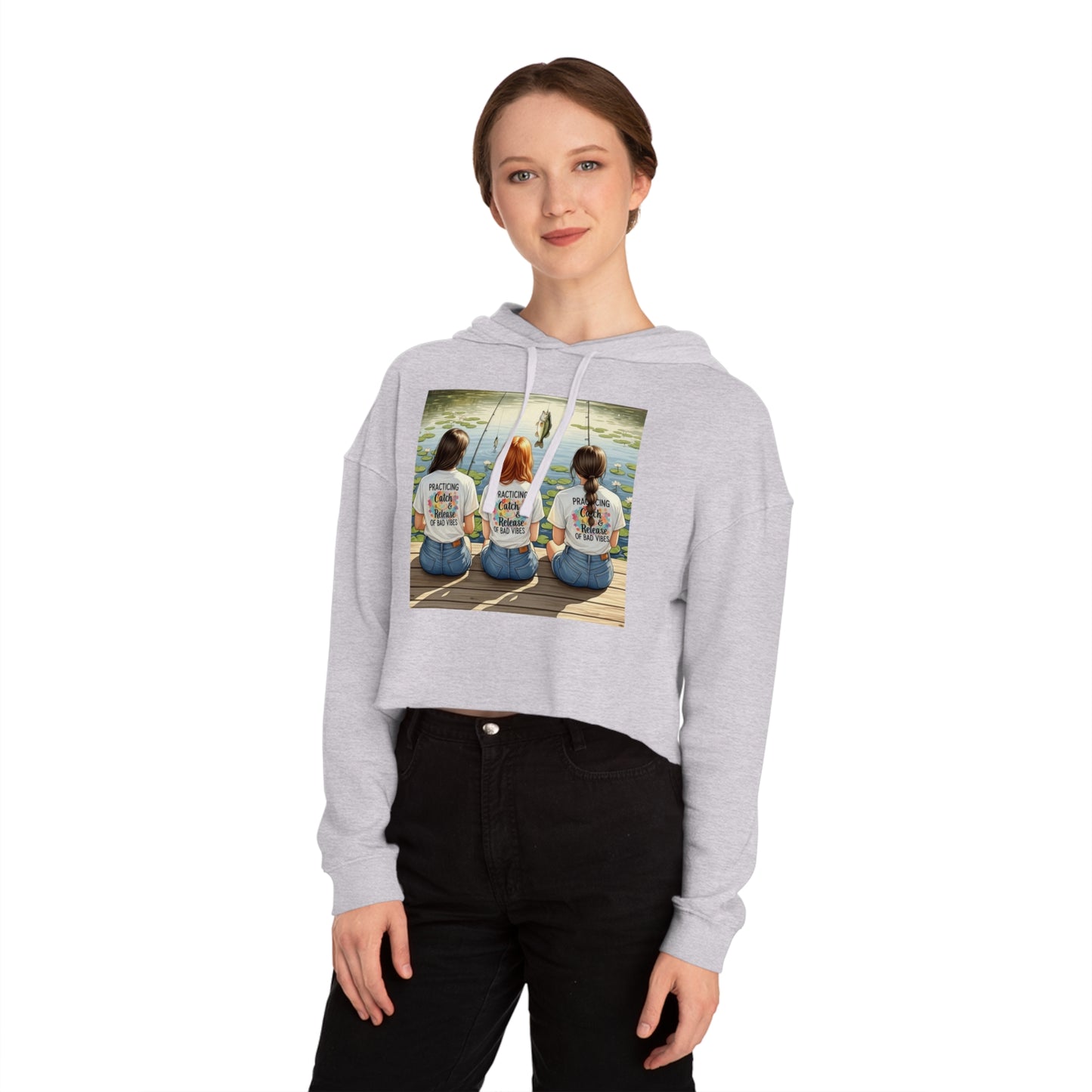 Hoodie So Good, It's Lure-ing: Women’s Cropped Hoodie Sweatshirt for Stylish Casual Wear