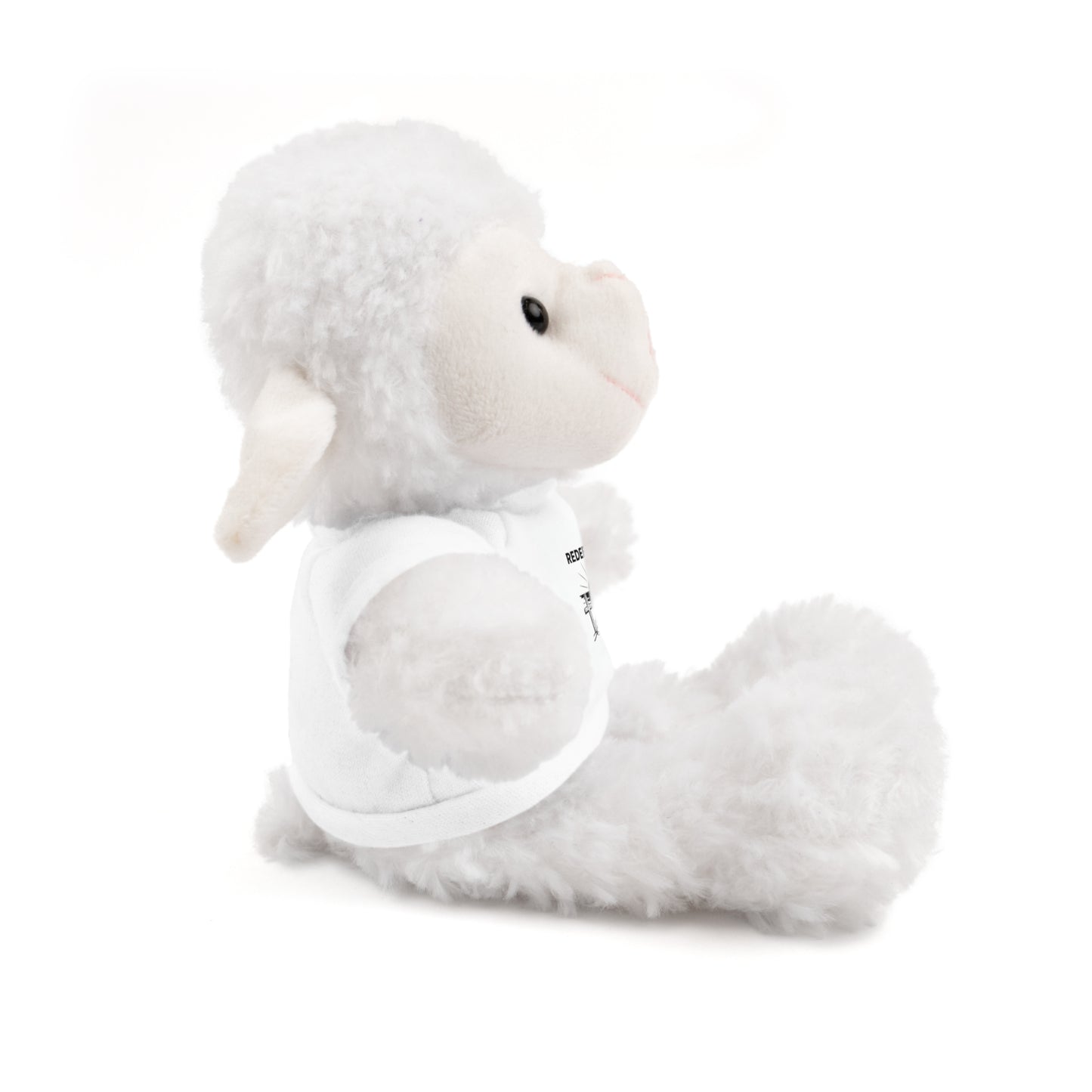 REDEEMED - Beach  Plushie with Tee - Cute Christian Stuffed Animals - Meaningful Faith Gift for Teens, Adults, and Kids