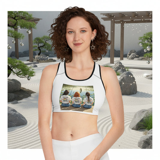 Chic Zen Seeker Sports Bra with Minimalist Design: For Workouts, Gym, Yoga, Running, Fitness