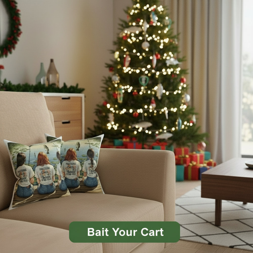 A Cloud for Your Couch Fishing Friends Pillow,Cozy Vibes