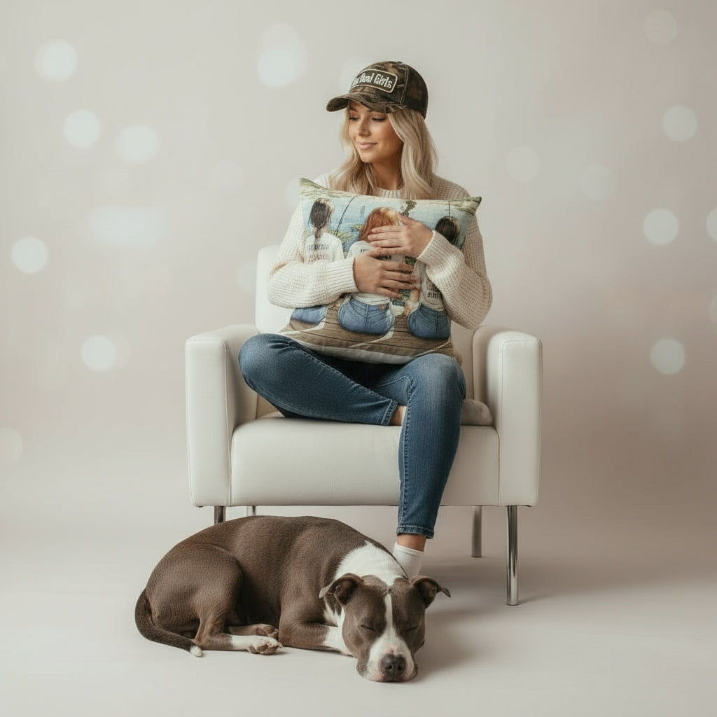 A Cloud for Your Couch Fishing Friends Pillow,Cozy Vibes