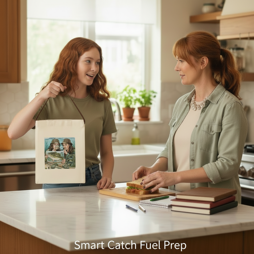 Lure-ing in Lunch: Eco-Friendly Fishing Canvas Lunch Bag