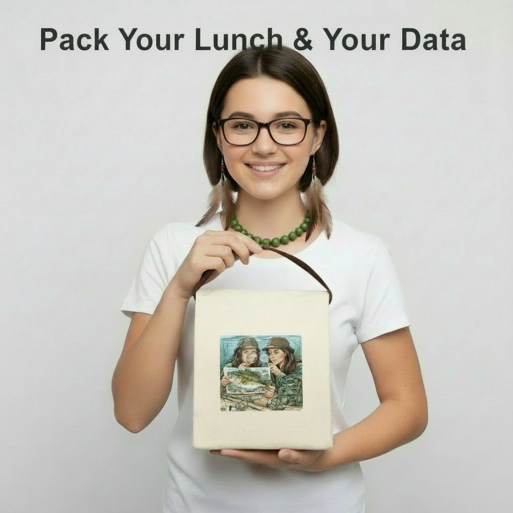 Lure-ing in Lunch: Eco-Friendly Fishing Canvas Lunch Bag
