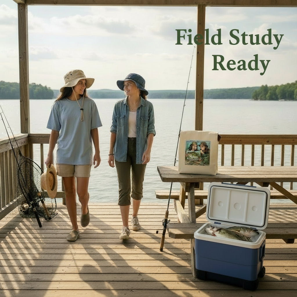 Lure-ing in Lunch: Eco-Friendly Fishing Canvas Lunch Bag