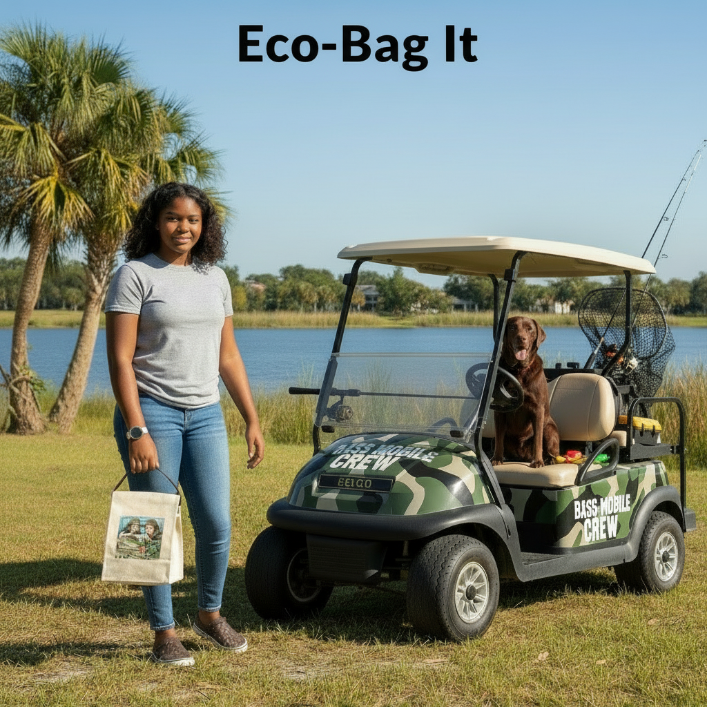 Lure-ing in Lunch: Eco-Friendly Fishing Canvas Lunch Bag