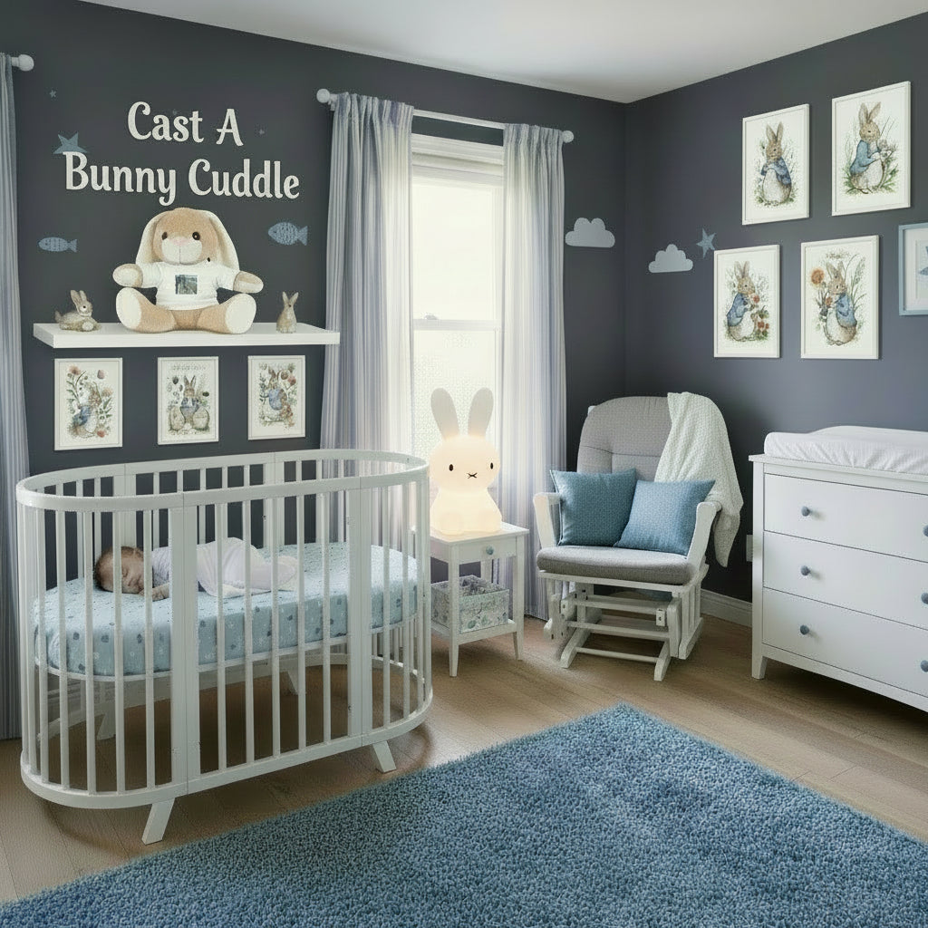 My Angler's Out Fishing, So I'm Here for Hugs: Adorable Plush Bunny