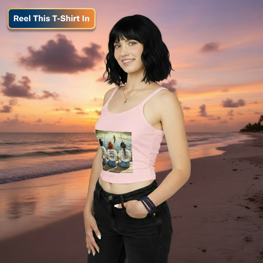 Fishing Friends Spaghetti Strap Tank Top