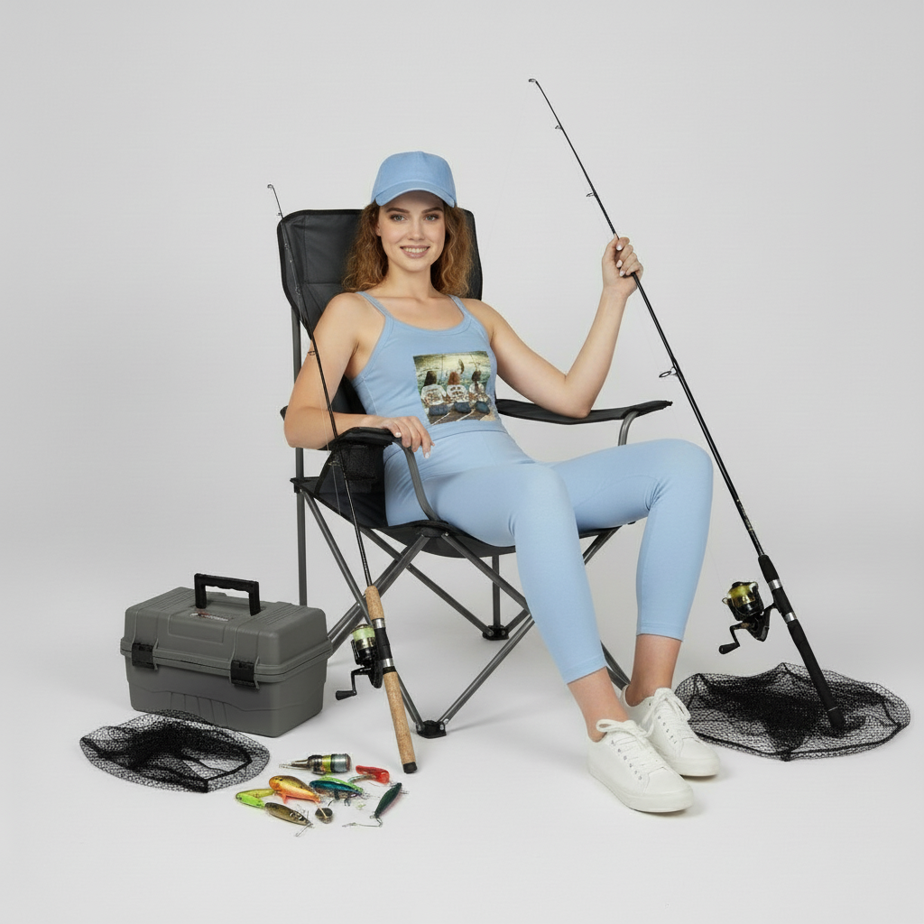 Fishing Friends Spaghetti Strap Tank Top