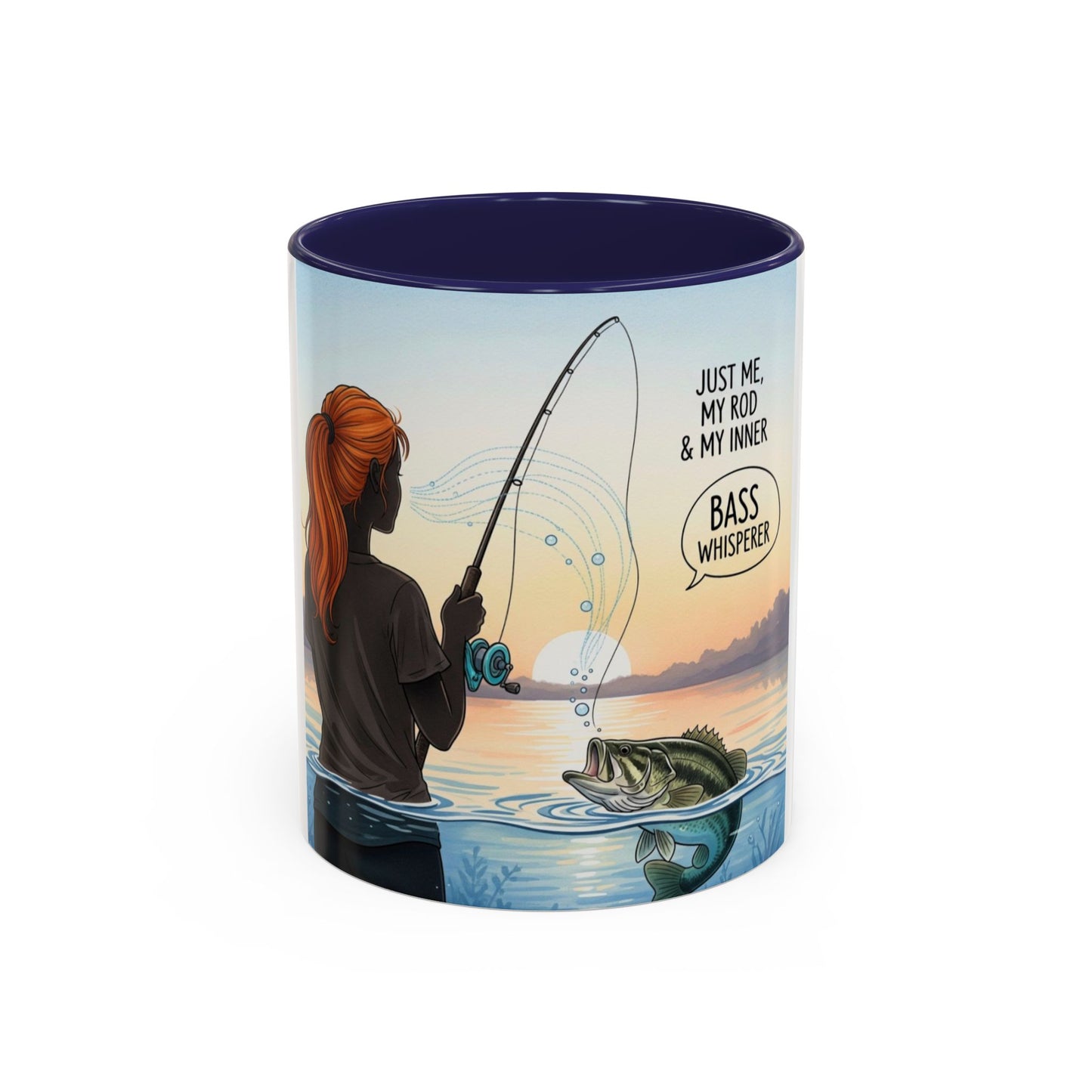 Fishing Lover's Accent Coffee Mug - Bass Whisperer