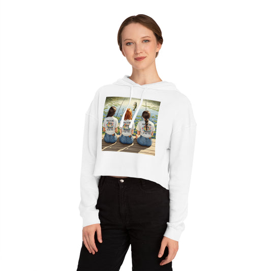 Hoodie So Good, It's Lure-ing: Women’s Cropped Hoodie Sweatshirt for Stylish Casual Wear