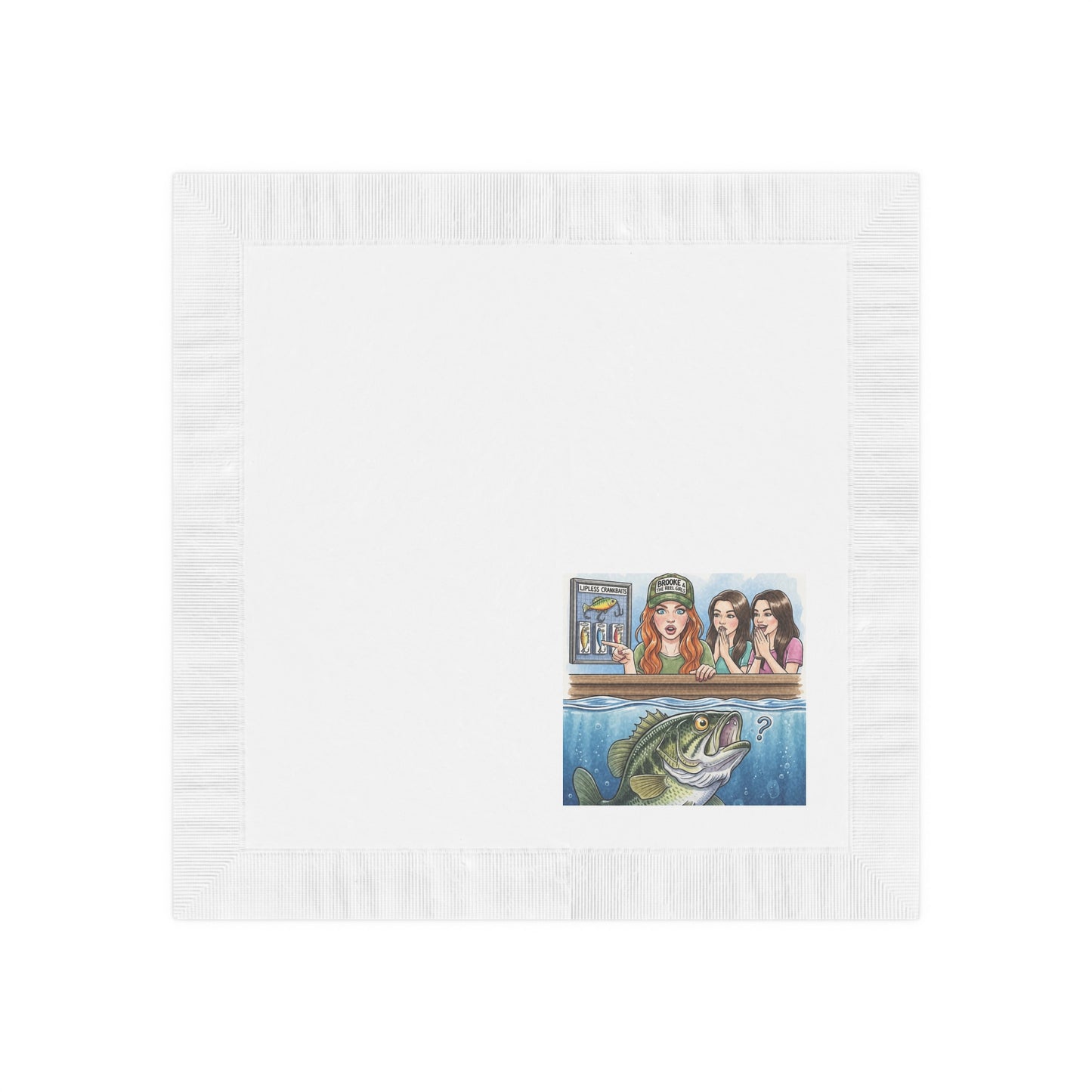 Your Disposable Diploma in Crankbaits Fishing Themed Party Napkins