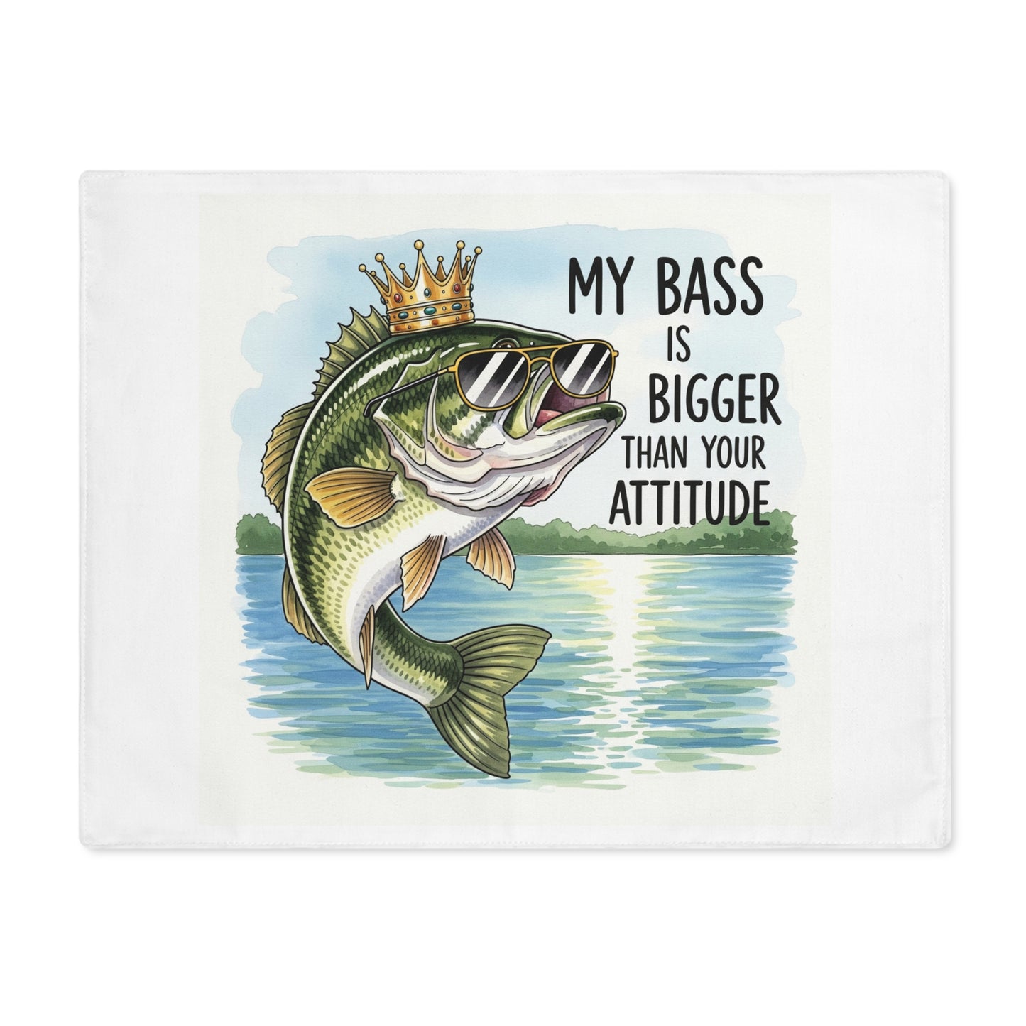 Level Up Your Chow Time: The Reel Girls Bass Boss Place Mat!