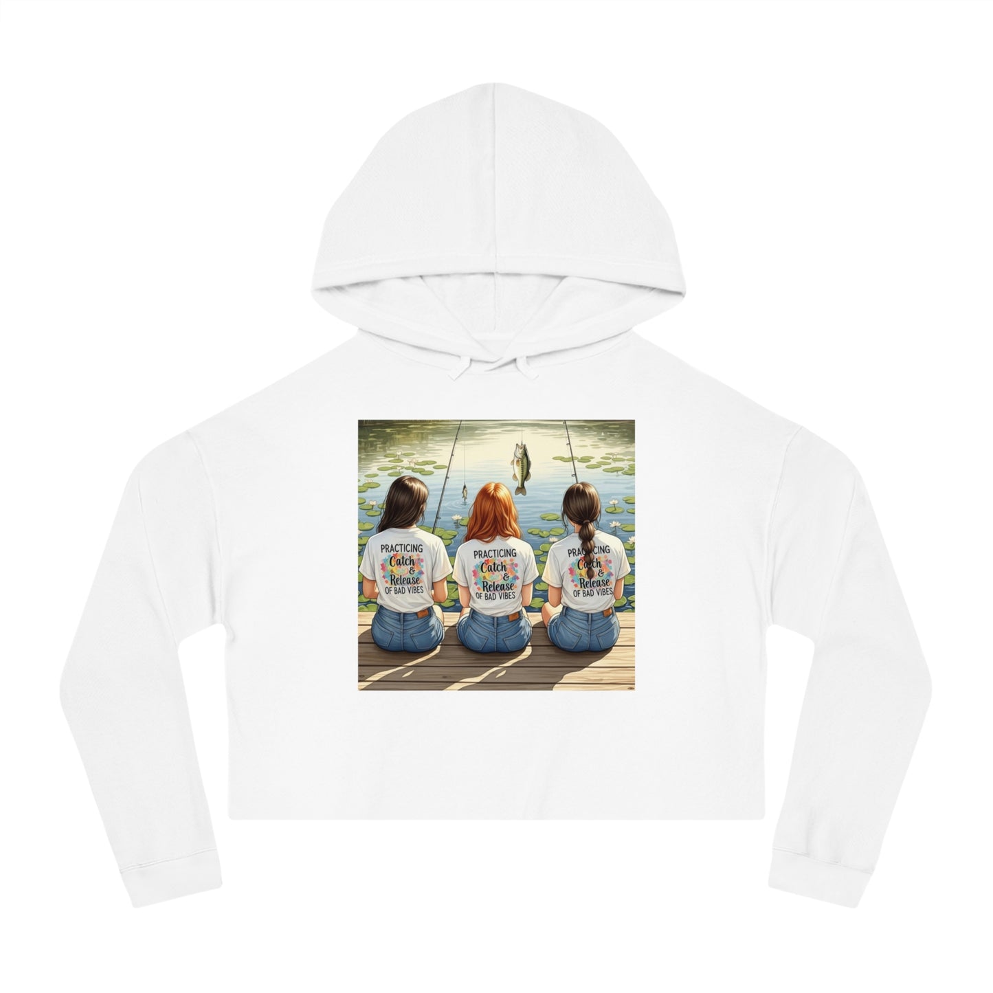 Hoodie So Good, It's Lure-ing: Women’s Cropped Hoodie Sweatshirt for Stylish Casual Wear