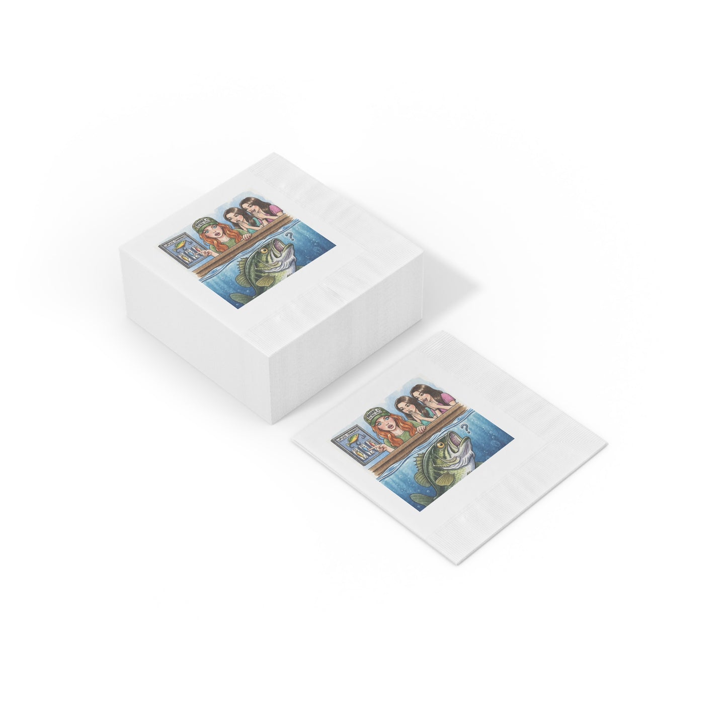 Your Disposable Diploma in Crankbaits Fishing Themed Party Napkins