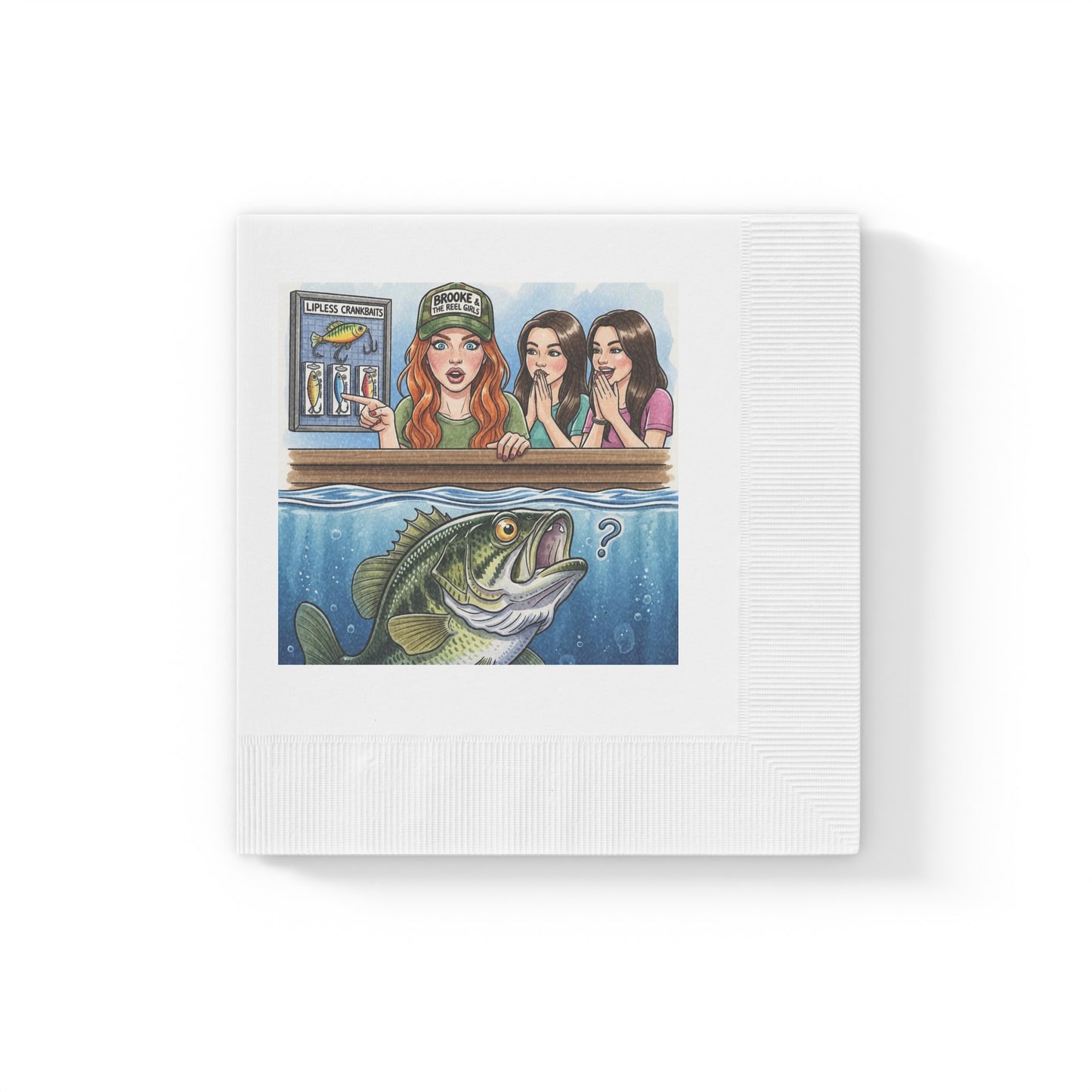 Your Disposable Diploma in Crankbaits Fishing Themed Party Napkins
