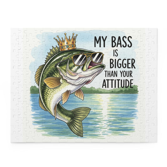Large White Border Puzzles: The Ultimate Bass Fishing Puzzle
