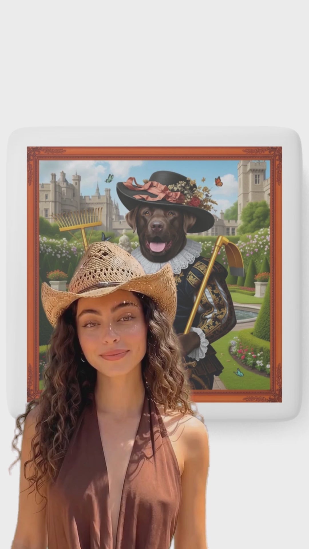 Video - Sir Hank Chocolate Lab Magnet