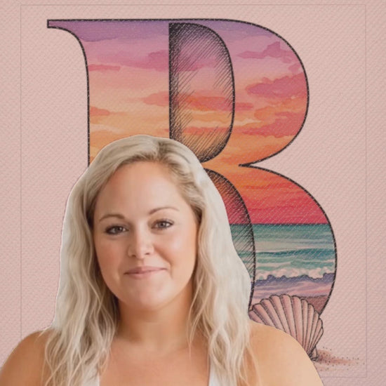 Video - custom initial "B" jewelry travel case.