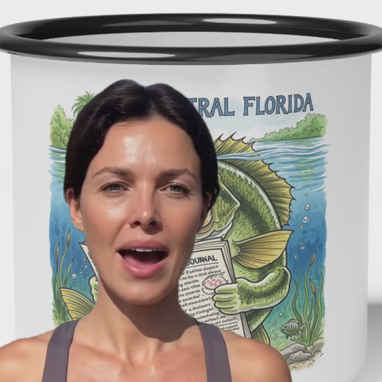 Video - Florida Fishing Enamel Camp Cup