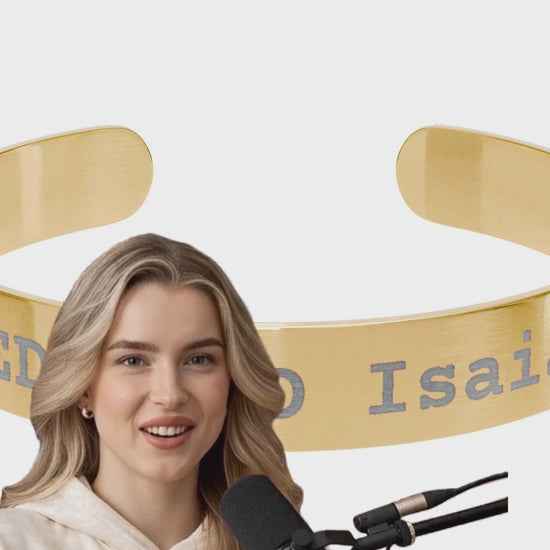 Redeemed Gold Cuff Bracelet Video
