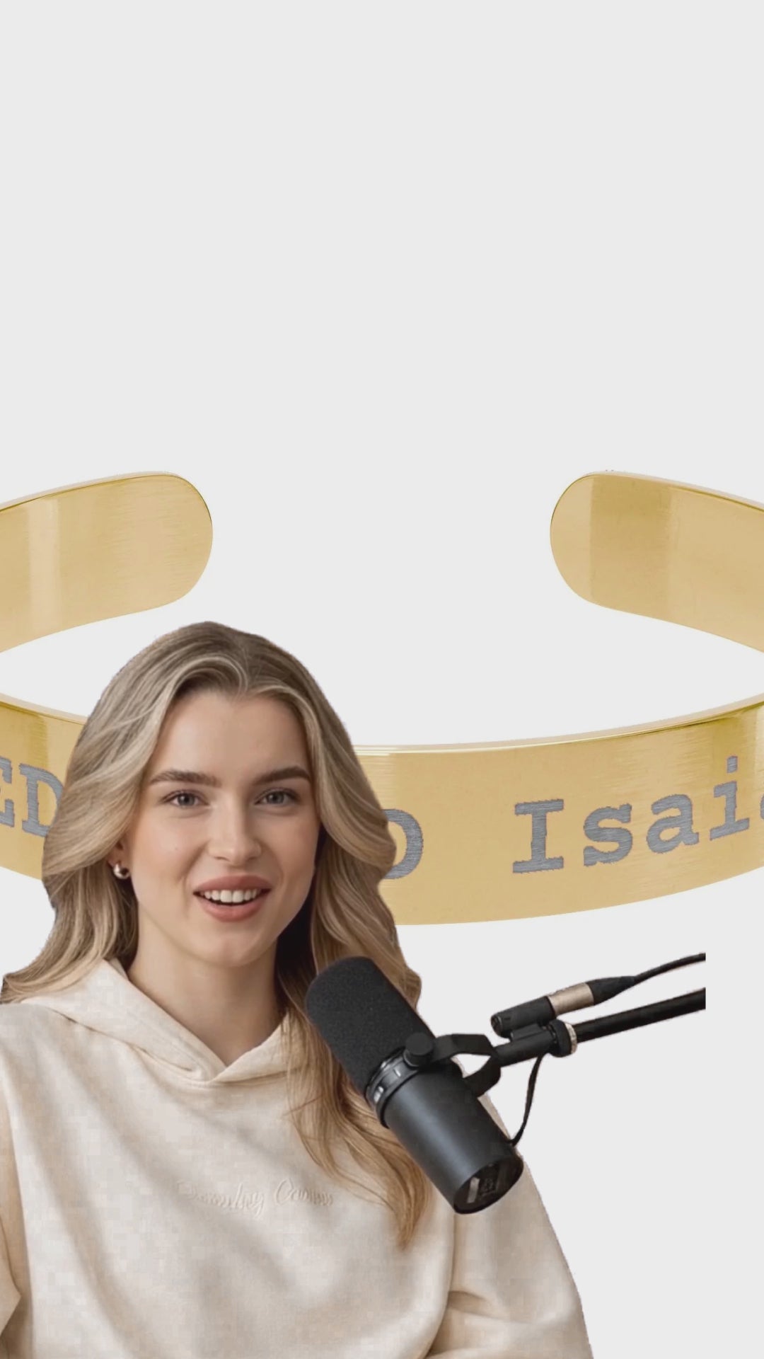 Redeemed Gold Cuff Bracelet Video