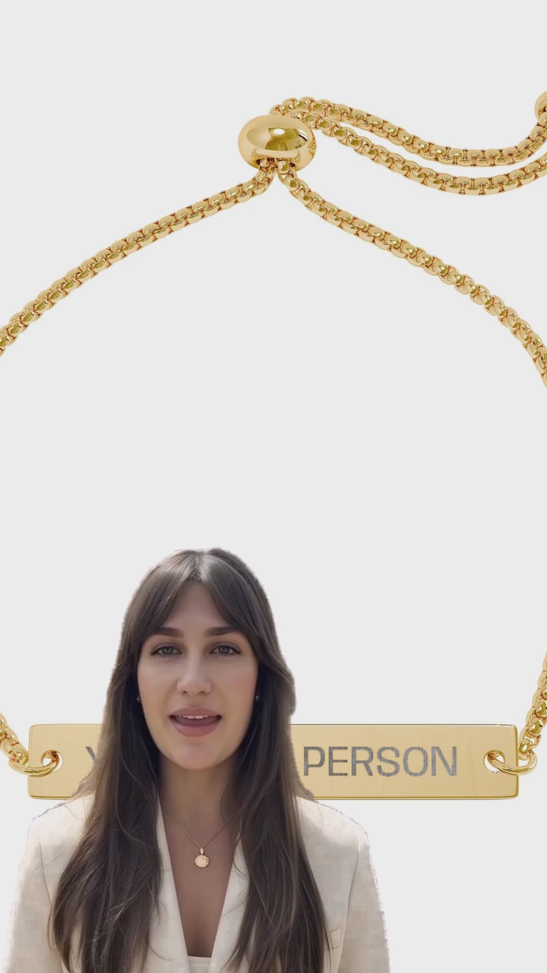 Video - You're My Person Bar Bracelet