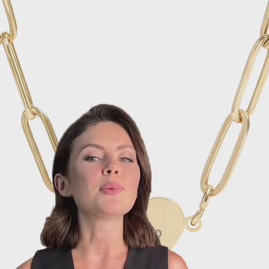 video ad for our Beloved Paperclip Heart Necklace