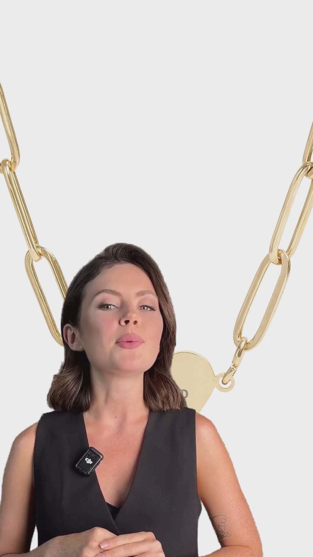 video ad for our Beloved Paperclip Heart Necklace