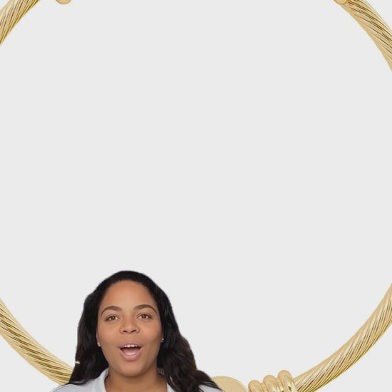 Personalized :A: 18K Gold PVD Cuff Bracelet